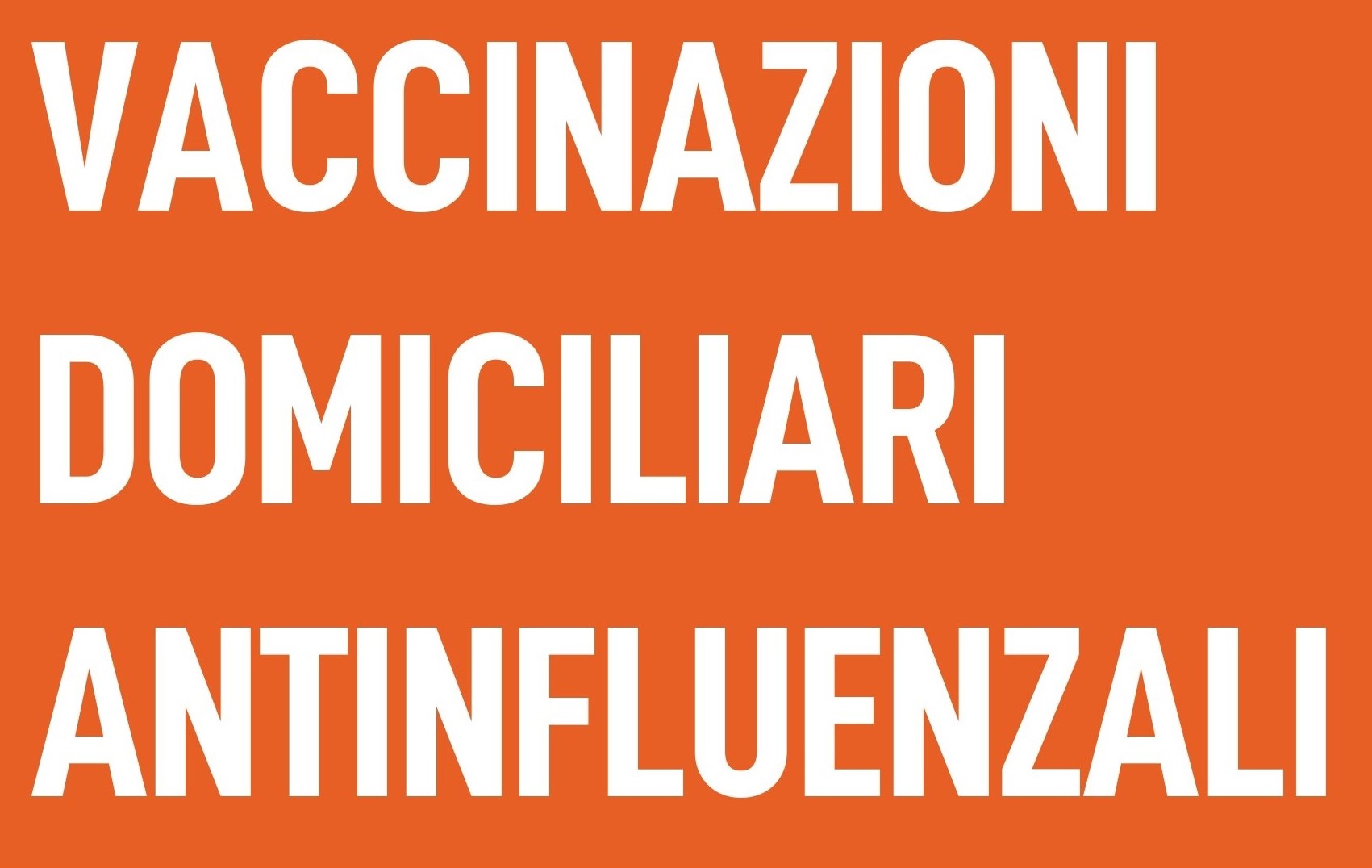 Vaccinazioni domiciliari antinfluenzali